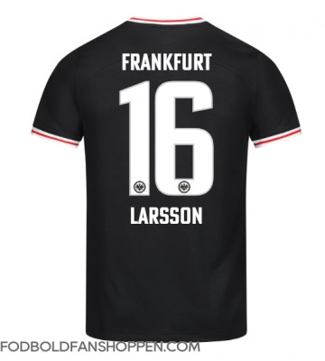 Eintracht Frankfurt Hugo Larsson #16 Udebanetrøje 2023-24 Kortærmet